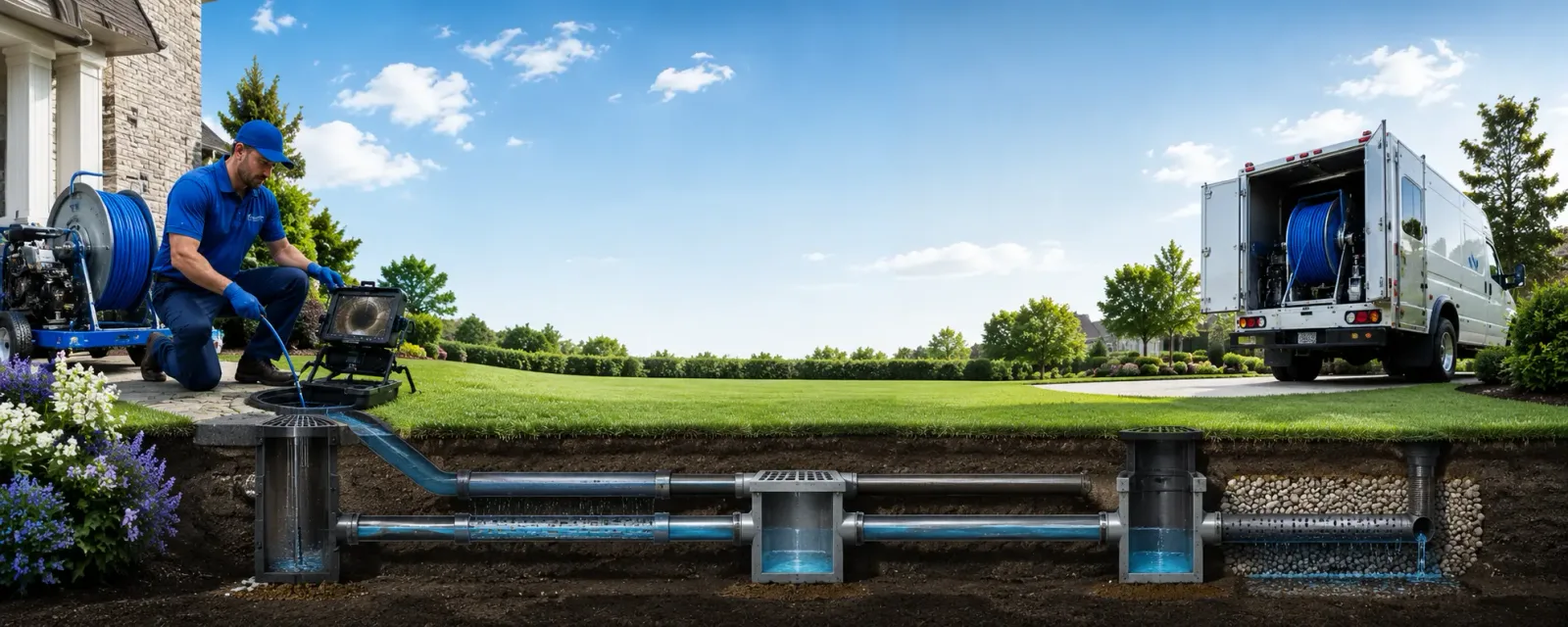 Outdoor drain cleaning information for Huntland, TN
